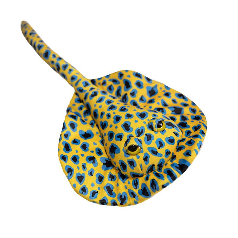 Creative Simulation Black Spider Leopard Print Ray Doll Marine Life Plush Toy Pillow Doll