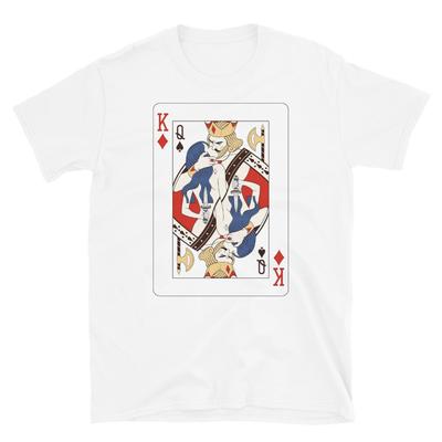 The KING of DIAMONDS, Queen of Spades, Playing Card Printed T-Shirt