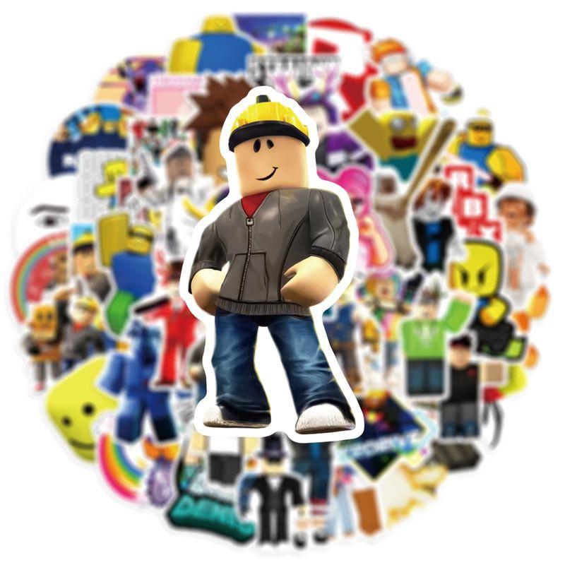 50/100pcs Roblox Graffiti Stickers Unique Waterproof Vinyl Decals For Skateboard Helmet Water Bottle Laptop Luggage Kids Teens