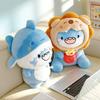 3045Cm Soft Blue Shark Fatty Plush Toy Stuffed Cartoon Ocean Animal Sitting Lying Doll Appeasing Birthday Gift