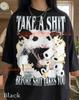 Take A Shit Before Shit Takes You Opossum Comfort Colors® Tshirt, Funny Unhinged Meme Tee, Retro Y2K Trash Panda Vintage Bootleg Gift