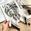 Spring and Autumn thin flight attendant occupation small scarf headscarf small square scarf female foreign style literary Korean versatile cartoon sil