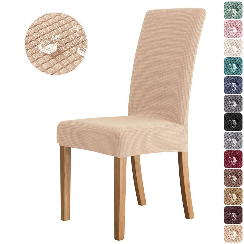 

Chair Cover Elastic Home Hotel Dining Chair Cover Parsons Chair Cover Waterproof Cornflannel leaf high back chair cover