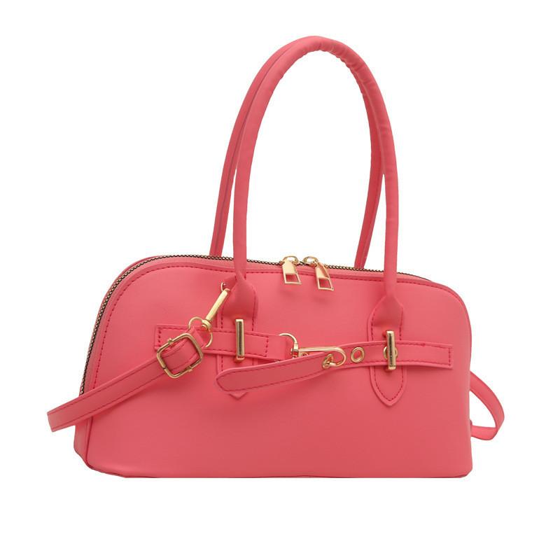 Autumn Vintage And Winter Solid Color Underarm Shoulder Bag For Use Daily
