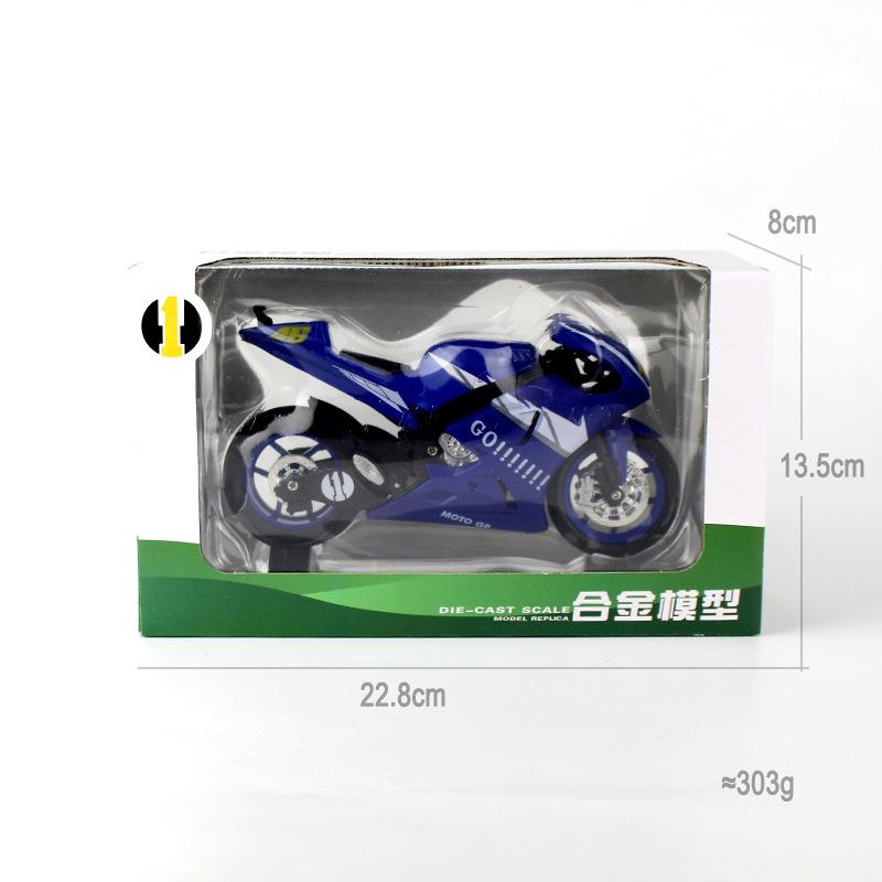 

1/12 масштаб YAMAHA MOTO GP модель мотоцикла из сплава, литая под давлением машина, коллекция моделей мотоциклов, игрушки для мотоциклов 1/12-Size:17*10*6.5cm синий