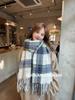Korean Solid Color Versatile Imitation Cashmere Scarf Female Winter Student Warm Thickened Scarf Popular Scarf Collection Wholesale