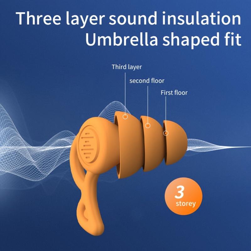 [Silikon Ørepropper] Støyreduserende Gjenbrukbare Silikon Ørepropper for Søvn | Snorke- & Svømme-Komfort, Stille Nattsøvn