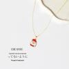 High-End Non-Fading Titanium Steel Santa Necklace for Women - Versatile European and American Design