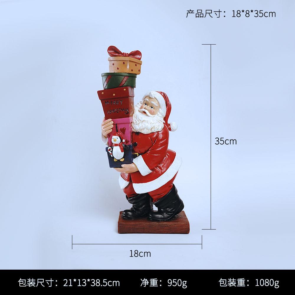  Decorațiune Creativă de Crăciun Decorațiune Luminoasă Moș Crăciun Artizanat din Rășină Păpușă Om de Zăpadă Petrecere de Sărbători Decorațiune pentru Casă