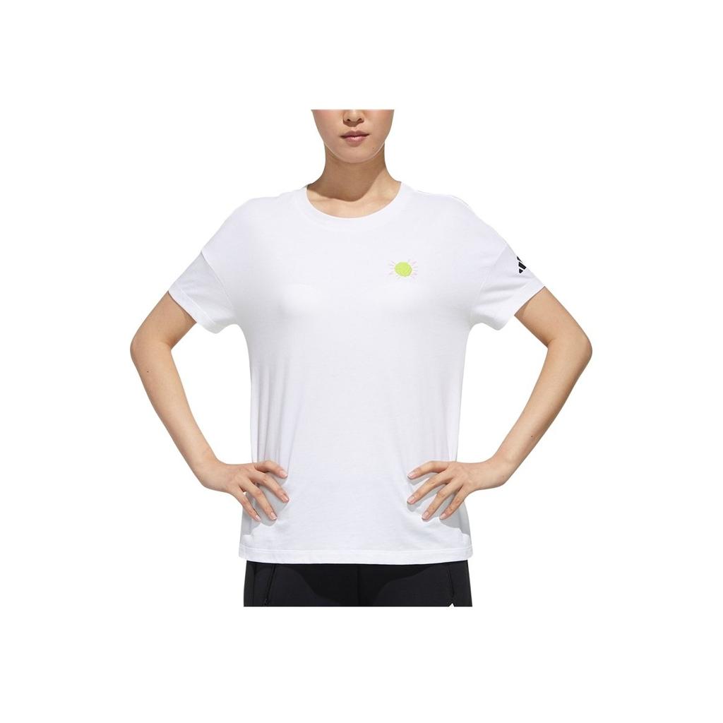 Adidas Urban Gfx T Crew Neck Casual Sports Short Sleeve T-Shirt Women Tops White FT2922