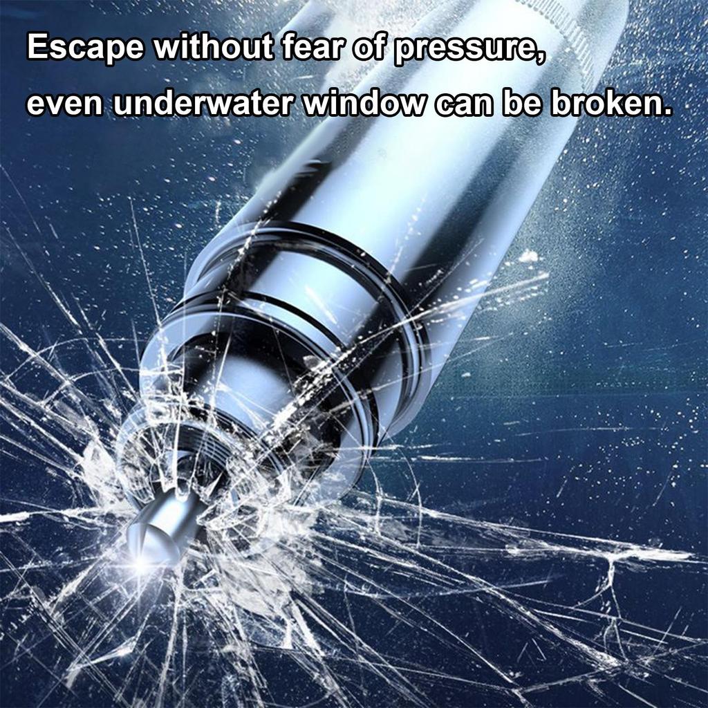 Window Breaker Seatbelt Cutter Safe Hammer Glass Breaker Under Water High-Intensity Tungsten Steel Vehicle Escape Safety Hammer