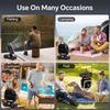 Camping Fan with Light Portable Hanging Standing Oscillating Rechargeable Tent Fan,20000-40000mAh