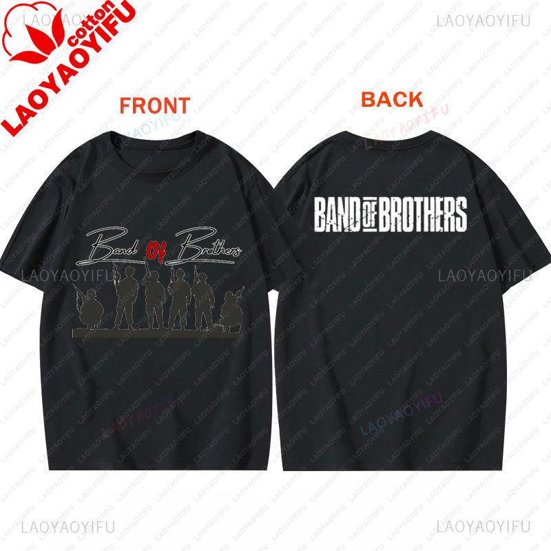 TV Play Band of Brothers TShirt Retro Style Unisex Graphic T Shirts Summer Streetwear Casual Classics Two Side Printed Tee Top
