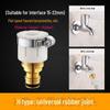 Adaptador de Torneira Totalmente em Cobre para Conexão da Mangueira de Água da Máquina de Lavar
