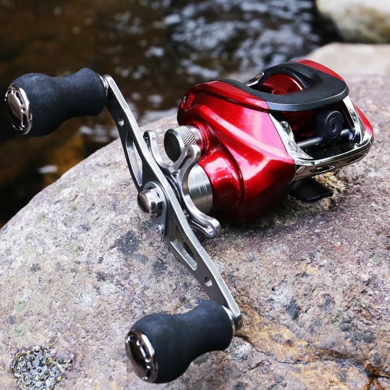 SOUGAYILANG Baitcasting Angelrolle 17 + 1BB 6.3:1 Übersetzungsverhältnis Casting Rollen Bass Karpfen Angelrolle