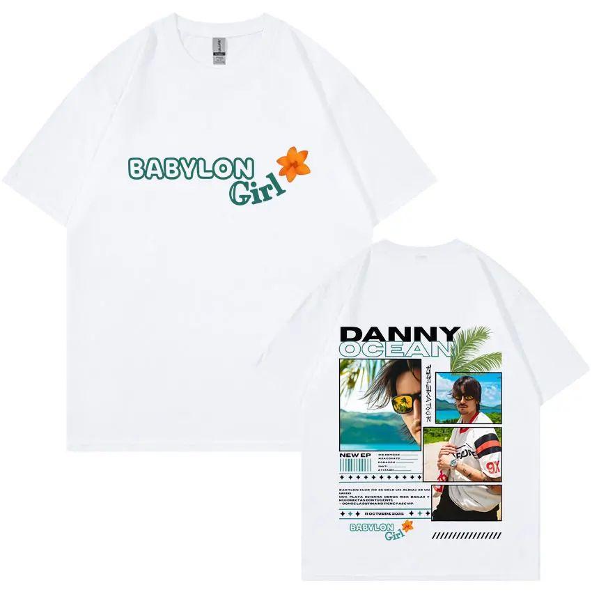 Hip Hop Casual Tshirts Rapper Danny Ocean Reflexa Tour Tees Double Sided Graphics Summer Cotton Printing Loose Tshirt Unisex