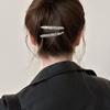 2Pcs/Set Little Willow Leaf Hair Clip French Simple And Elegant Style Side Clip Bang Hairpin One Line Hair Clip