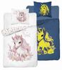 Glow In the Dark Bedding Set 140x200 Unicorn In Flowers
