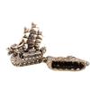 2026 Brass Dragon Boat Feng Shui Wealth Luck Mini Ornament for Office Desktop Living Room Home Decor Smooth Sailing Design