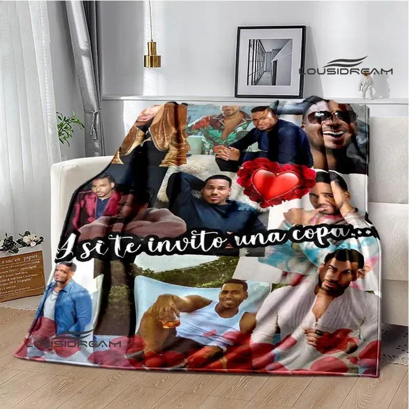 

Латиноамериканский певец Ромео Сантос принтованные одеяла Фланец Теплое одеяло мягкое и удобное одеяло одеяла для пикника подарок на день рождения 75x90cm