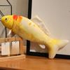 Red Koi Fish Plush Doll With Short Plush Material And Fluffy Structure For Living Space Decor