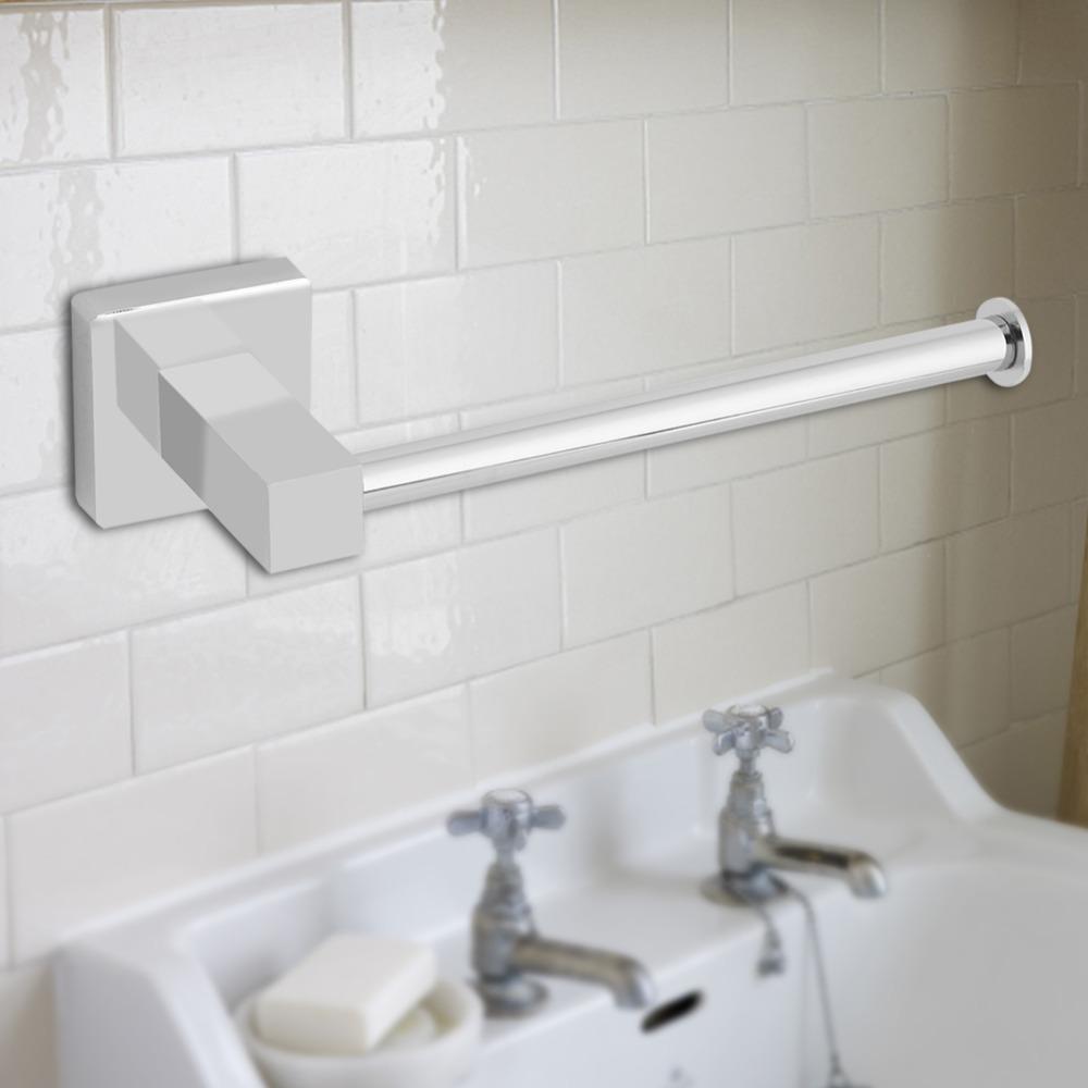 Silver Roll Paper Holder Stainless Steel Tissue Holder Durable Paper Rack  Space Saving