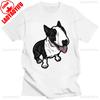 New Happy Bull Terrier Kawaii Unisex T Shirt Popular Party Short Sleeve Custom Women T Shirts Vintage Sweatshirt Print Casual Tops