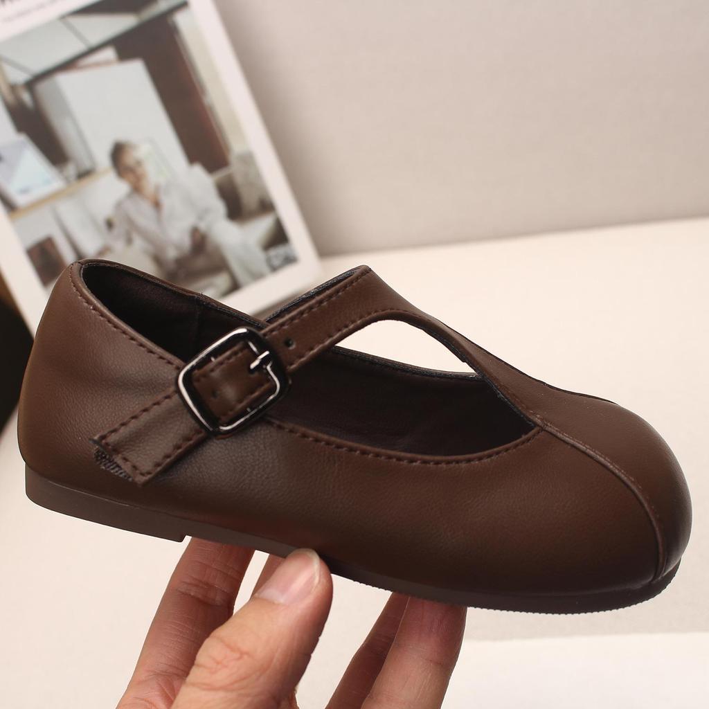 2026 Spring Stylish Girls' Leather Princess Shoes - Toddler Soft Sole Black