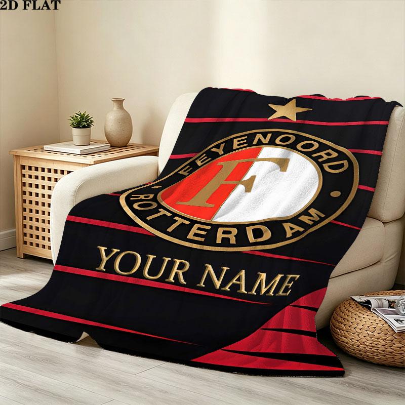 Custom Feyenoord Blanket, High quality Comfortable for All Seasons, Home Decor, Warmth and Comfort
