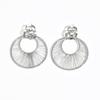 Geometric Alloy Hoop Earrings For Women With Minimalist Design Perfect For Fall