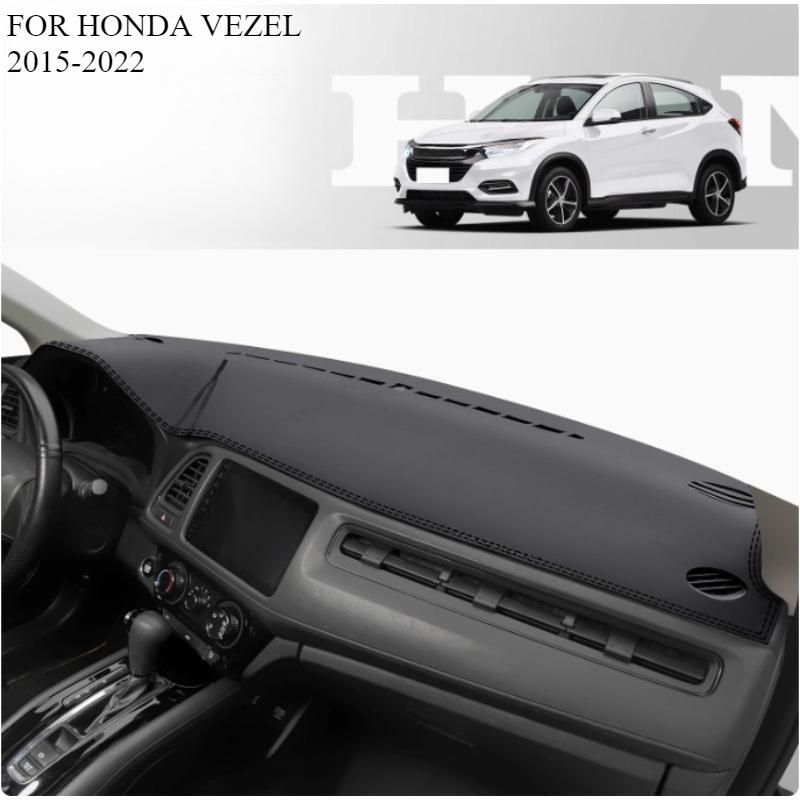 FOR HONDA VEZEL 2015- Car Dash Mat Dashmat Dashboard Mat Cover Sun Shade Dash Board Cover Carpet  Accessories