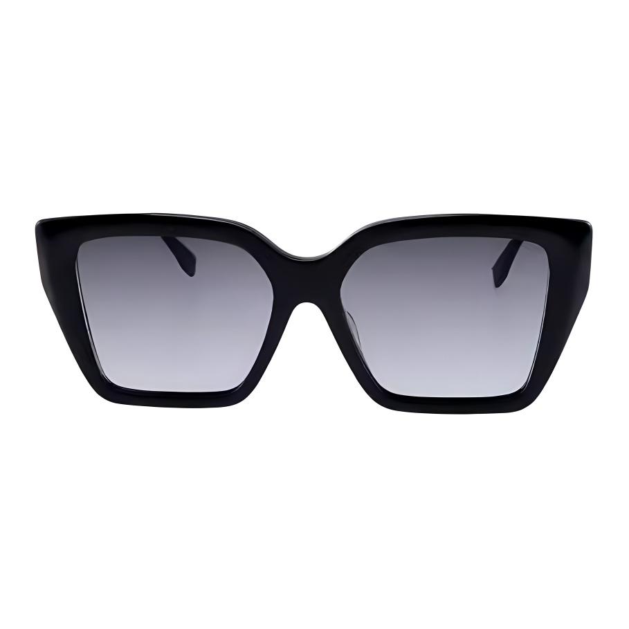 Fendi Full Frame Design Irregular Shape Sunglasses Unisex sunglasses Black FE40161F-5501B