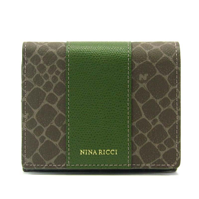 

кошелек Grain Nouveau Кошелек Хаки [Nina Ricci] Двустворчатый 85-8002 Женский