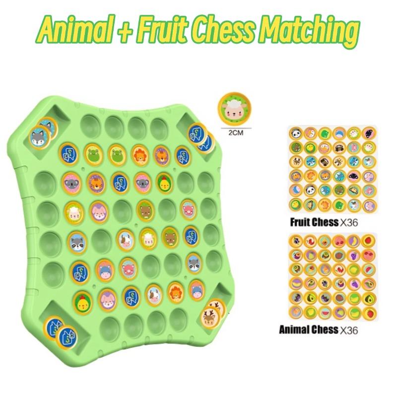

Детская игра на память Реверси Шахматы 2-4 игрока Животные Фрукты Переворачивание Шахмат Игра на сопоставление Тренировка концентрации Малыши Образовательная Игрушка для тренировки памяти