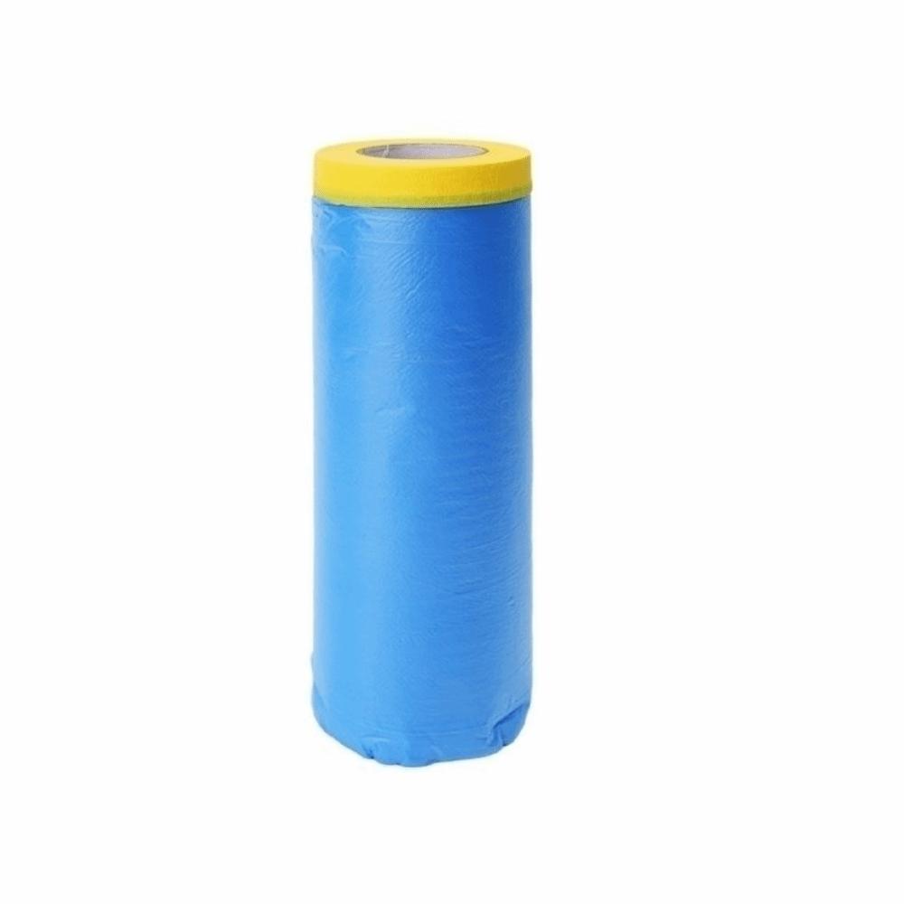 Multifunctional Pre-Taped Masking Film Strong Adsorption No Residue Dustproof PE Films Blue Drop Cloth Thickened