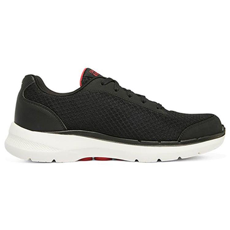 Skechers Go Walk 6 Mesh Fabric Leather Comfortable Sports Shock Absorbing Wear Resistant Breathable Low Top Casual Shoes Men sneakers 216268-BLK