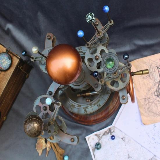 45.72 Cm Solar System Celestial Model Fully Functional Orrery with Saturn
