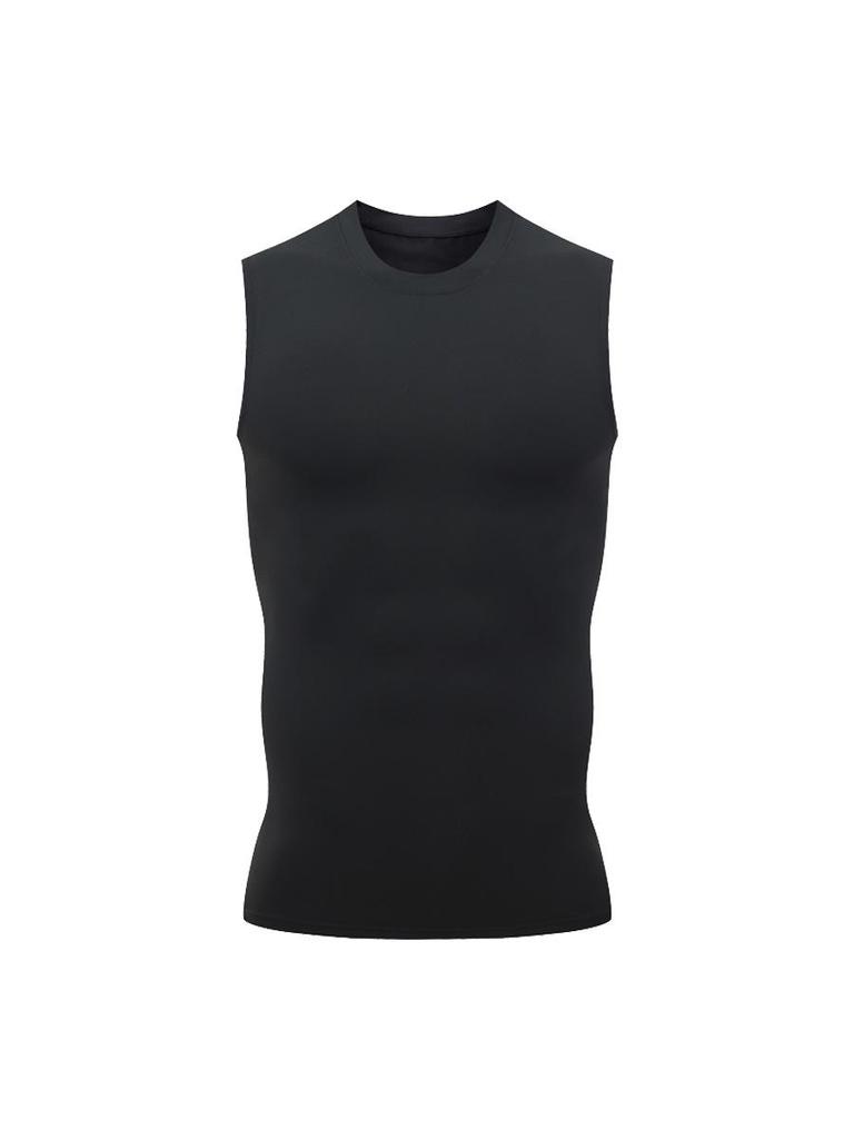 Men's Quick-Dry Ice Silk Sleeveless Sports Tank - Breathable Body Shaper for Gym, Basketball, and Running