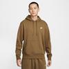 Club Sweatshirts Men's Moss Wood Brown/White Hooded Moderate Regu