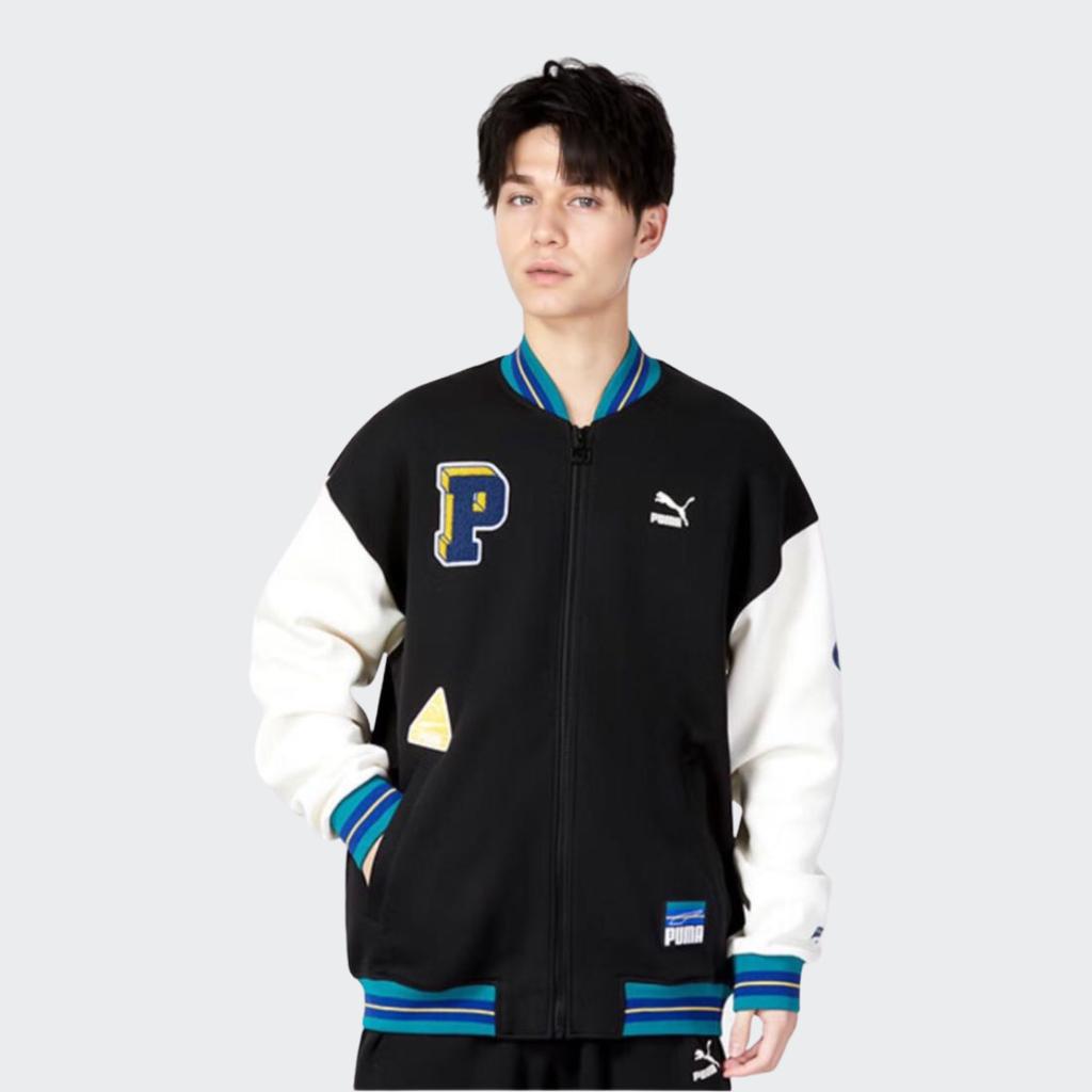 Puma Team Badge Early Spring Collection Casual Sports Baseball Jacket  Unisex Jacket Black 677373-01 – buy the best products in the Coolbe online  store