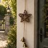 Five-pointed Star Vintage Bell Pendant Pastoral Style Door Hanging Hanging Star Decoration  Eaves