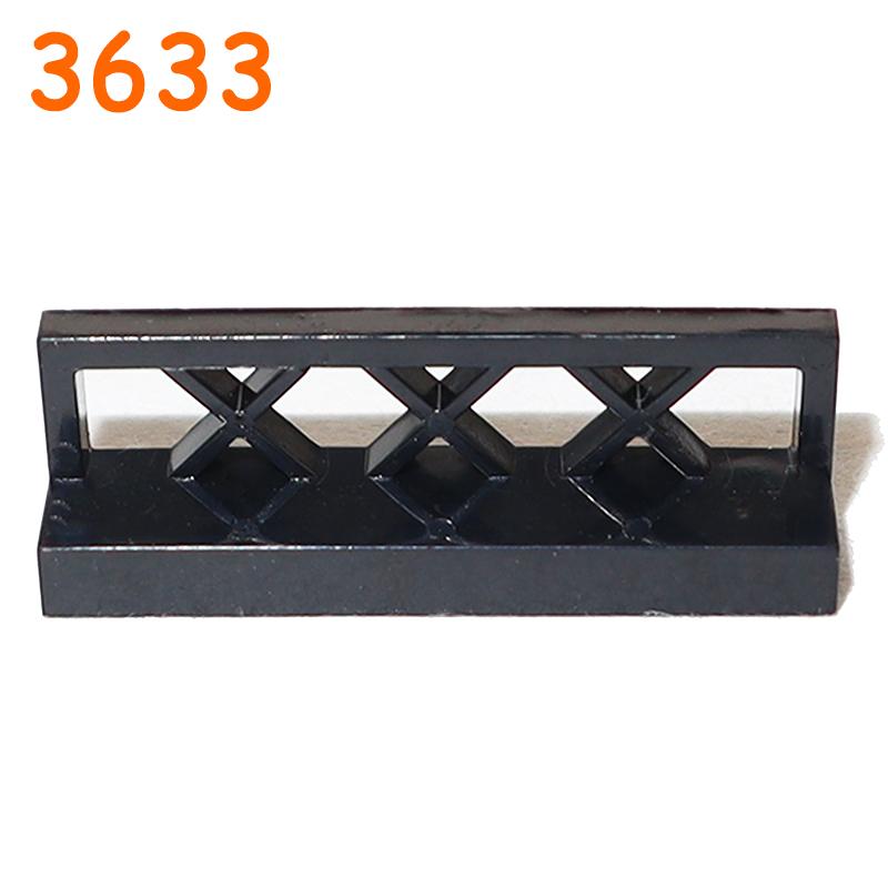 Non-Toxic Fence City Accessories Building Block Moc Part Railing Stair Barrier Ladder Guard Bar Castle Garden Farm Military Assemble Brick