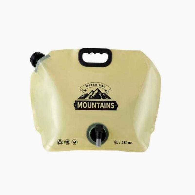

8L BPA-Free Portable Folding Water Storage Bag with Faucet for Camping Hiking 1pcs pack хакі