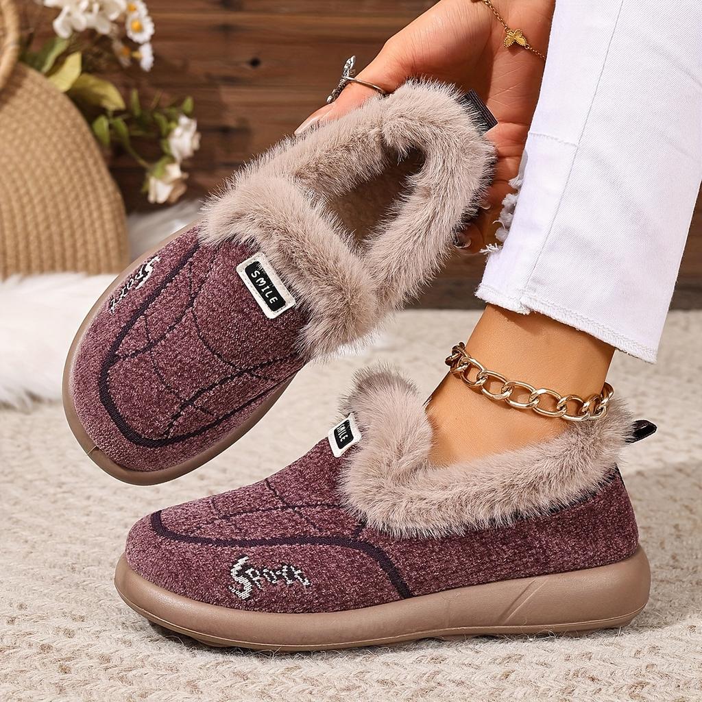 Damenstiefel Weiche Sohle Warm Bequem Modisch Vielseitig Winter Kurzstiefel, Damenschuhe