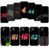 QE23 Racer Number Phone Case for Samsung Galaxy M06 M15 M16 M35 M55 M56 A36 A42 A50 A50S A51 A52 A32 A33 A05 A05S A06 A16 A20
