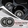 UZTG9 Car Cup Holder Coaster Non Slip Pad Mat Interior Decor Accessorie For Alfa Romeo Giulia Stelvio Giulietta 156 159 147 Mito