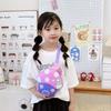School Bag Cute Little Mushroom Breast Bag Casual Change Bag Cartoon Hard Shell Shoulder Crossbody Backpack