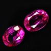 Pink Sapphire Oval Shape 19.25 Carat Pair Natural Loose Gemstone CERTIFIED SD-018