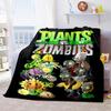 Plants Vs Zombies Plüschdecke Weich Bequem Für Alle Jahreszeiten Geeignet Sofa Büro Nickerchen Reisen Festliches Geschenk