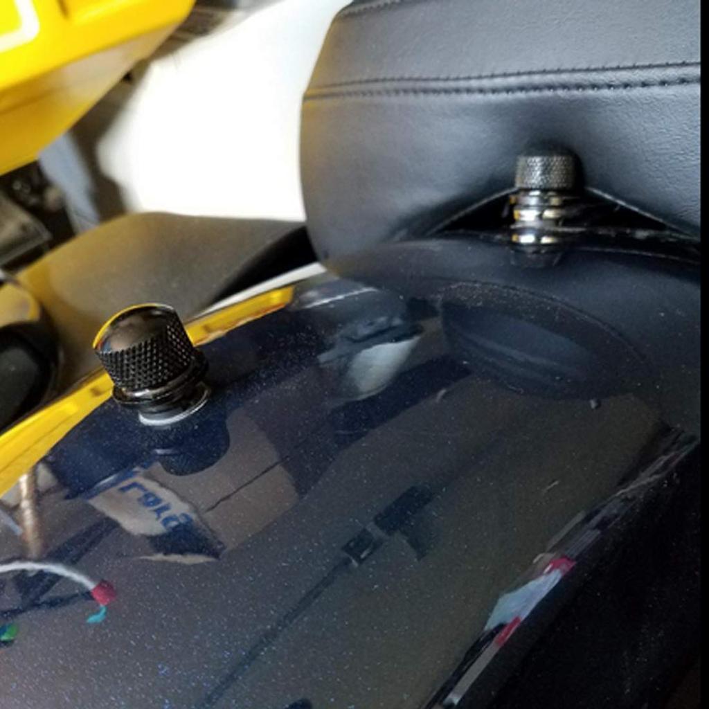 Goldfire 1/4"-20 Cross Universal Thread Alloy Rear Fender Seat Screw Bolt Nut Knob Tab